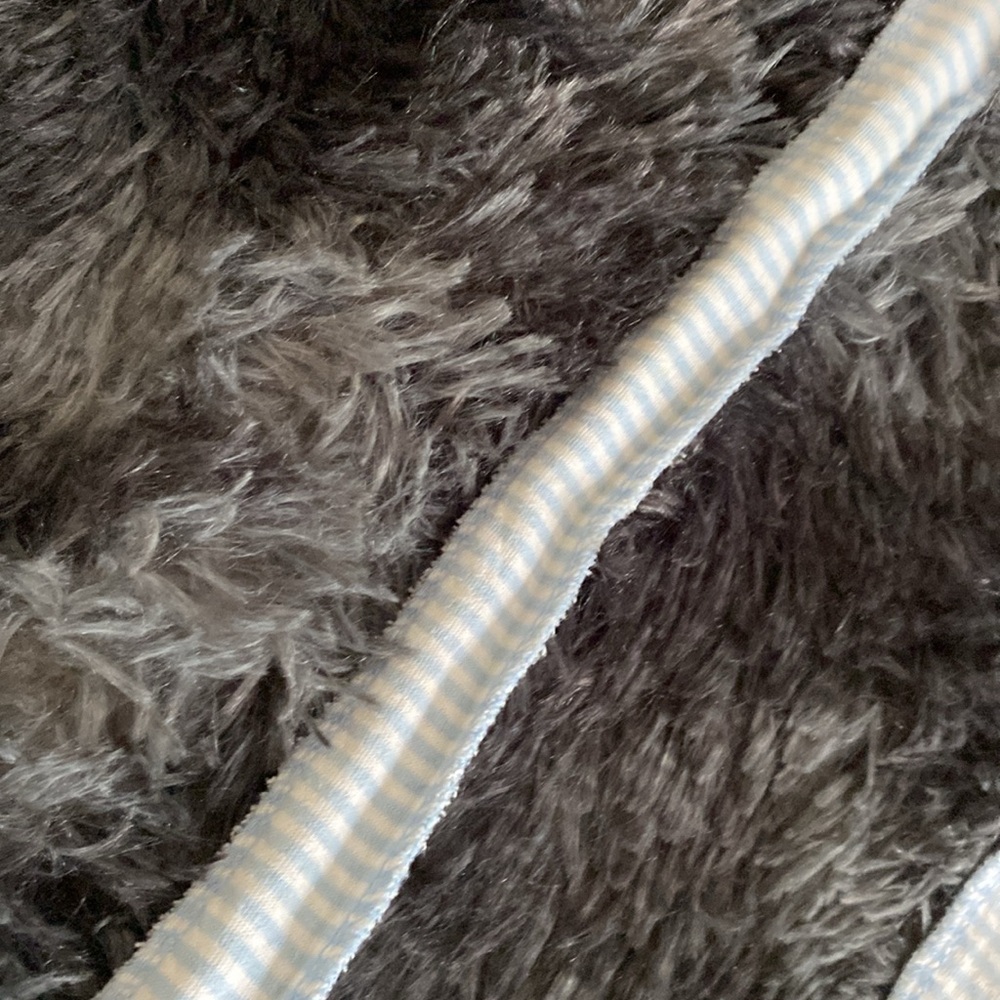 Baby blue and white striped strap belt - Picture 4 of 13